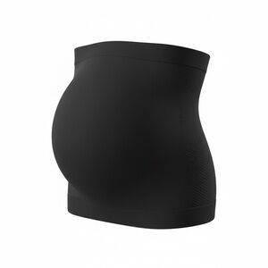 Joyspun Black Maternity Belly Band Seamless Support S-2XL NWT